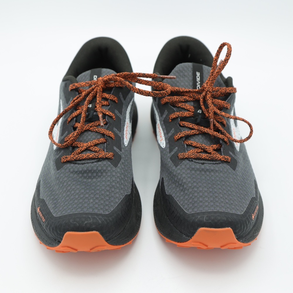 Brooks Divide 4 GTX Mens 10 Black Orange Gore-Tex Trail Running Shoe 1104041D084 - Picture 2 of 8